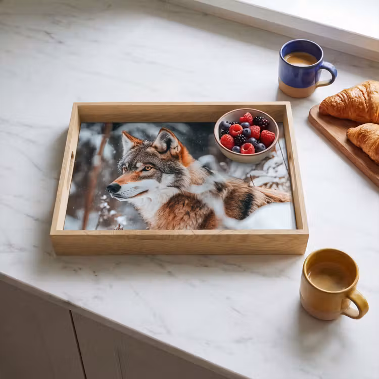 Tray - Wolf - Snow - Winter - Animals - Nature - Snow — 3
