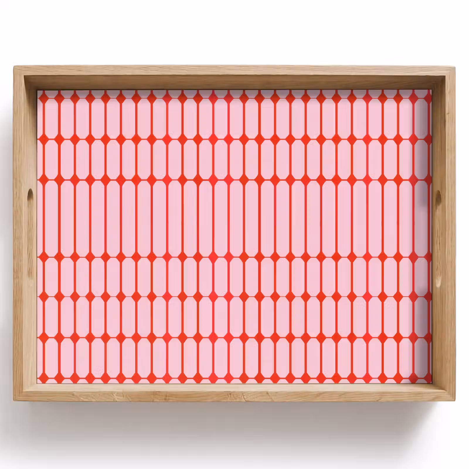 Tray - Geometric - Minimalist - Red - Pink — 1