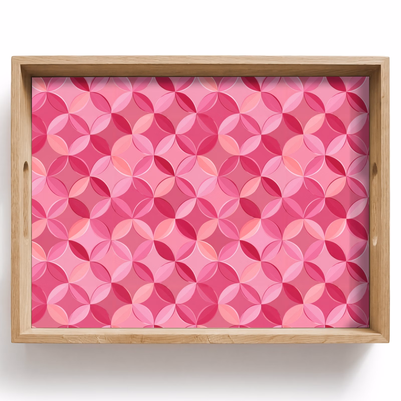Tray - Geometric - Mosaic - Modern - Pink — 1