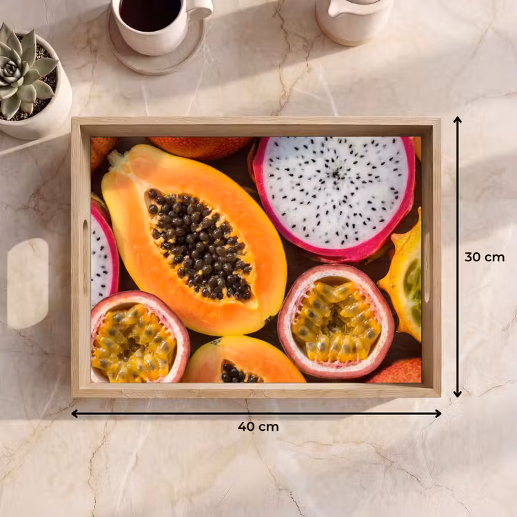 Tray - Fruit - Open - Tropical - Food - Colorful — 8