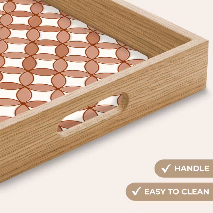 Tray - Geometric - Circles - Modern - Terracotta — 9