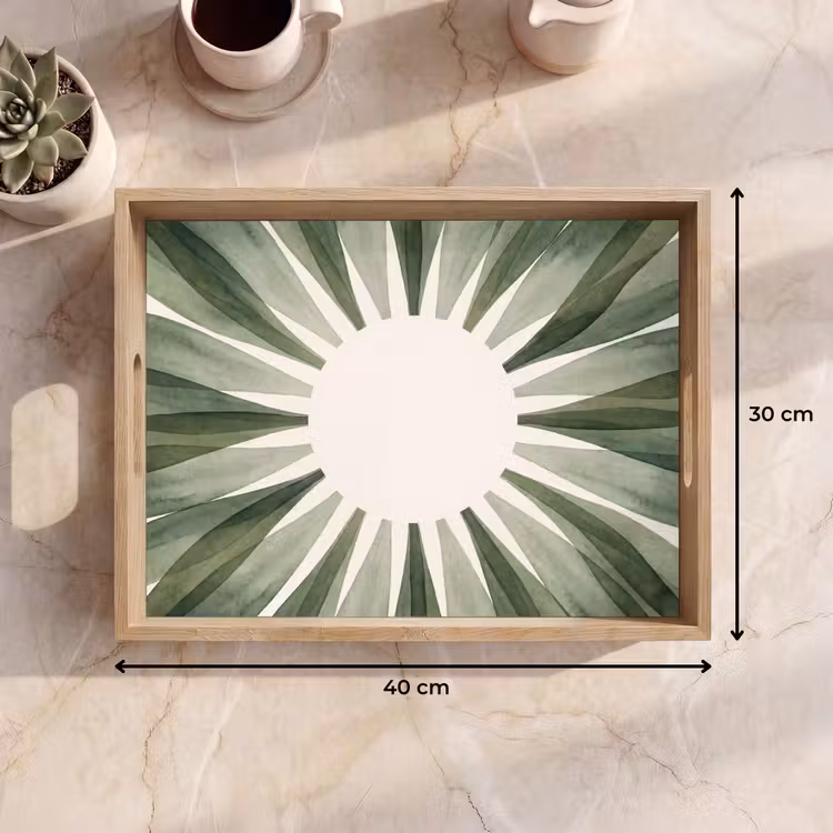 Tray - Plants - Abstract - Watercolor - Green - Nature — 8