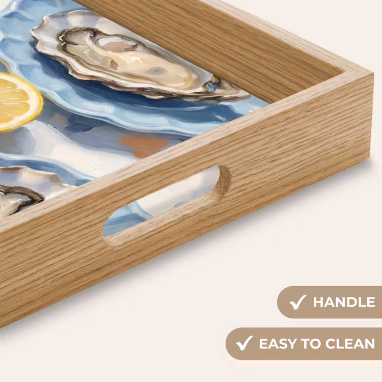Tray - Food - Oysters - Lemons - Modern - Yellow — 9