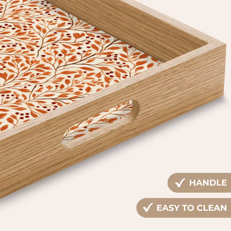 Tray - Leaves - Botanical - Terracotta — 9