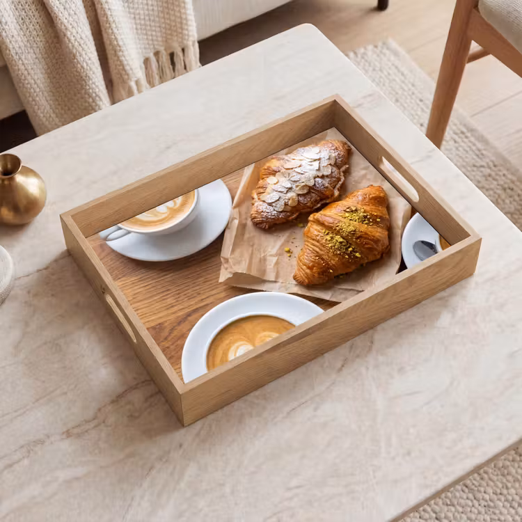 Tray - Food - Croissant - Coffee - Breakfast - Modern — 2