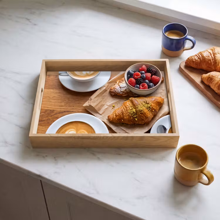 Tray - Food - Croissant - Coffee - Breakfast - Modern — 3