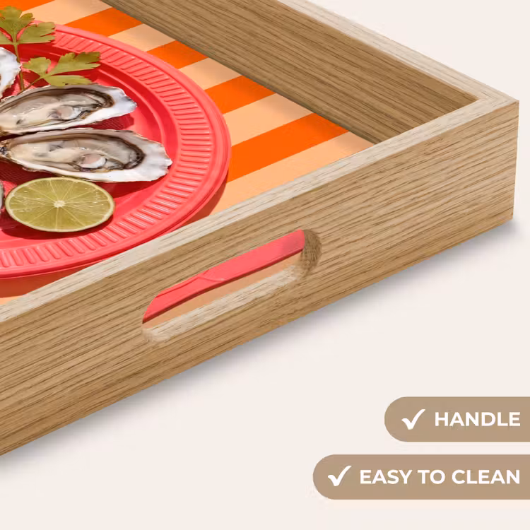 Tray - Food - Oysters - Seafood - Orange - Modern — 9