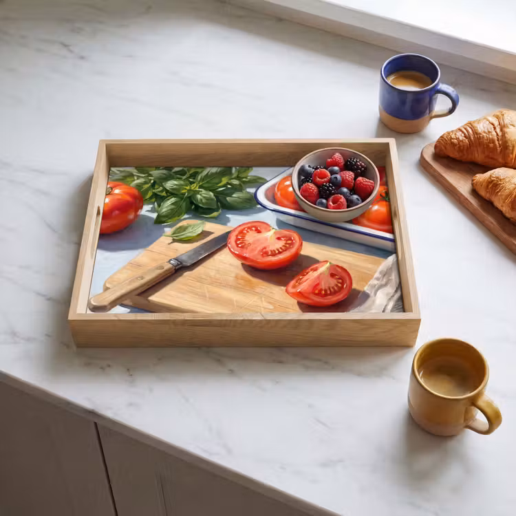 Tray - Food - Kitchen - Ingredients - Still Life - Red — 3