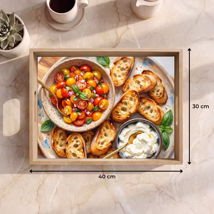 Tray - Food - Tomato - Bread - Colorful - Kitchen — 8