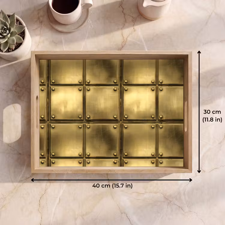 Tray - Records - Industrial - Edgy - Gold — 7