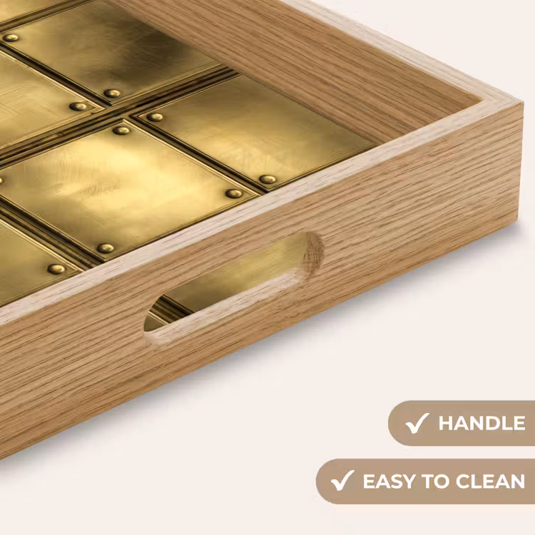 Tray - Records - Industrial - Edgy - Gold — 9