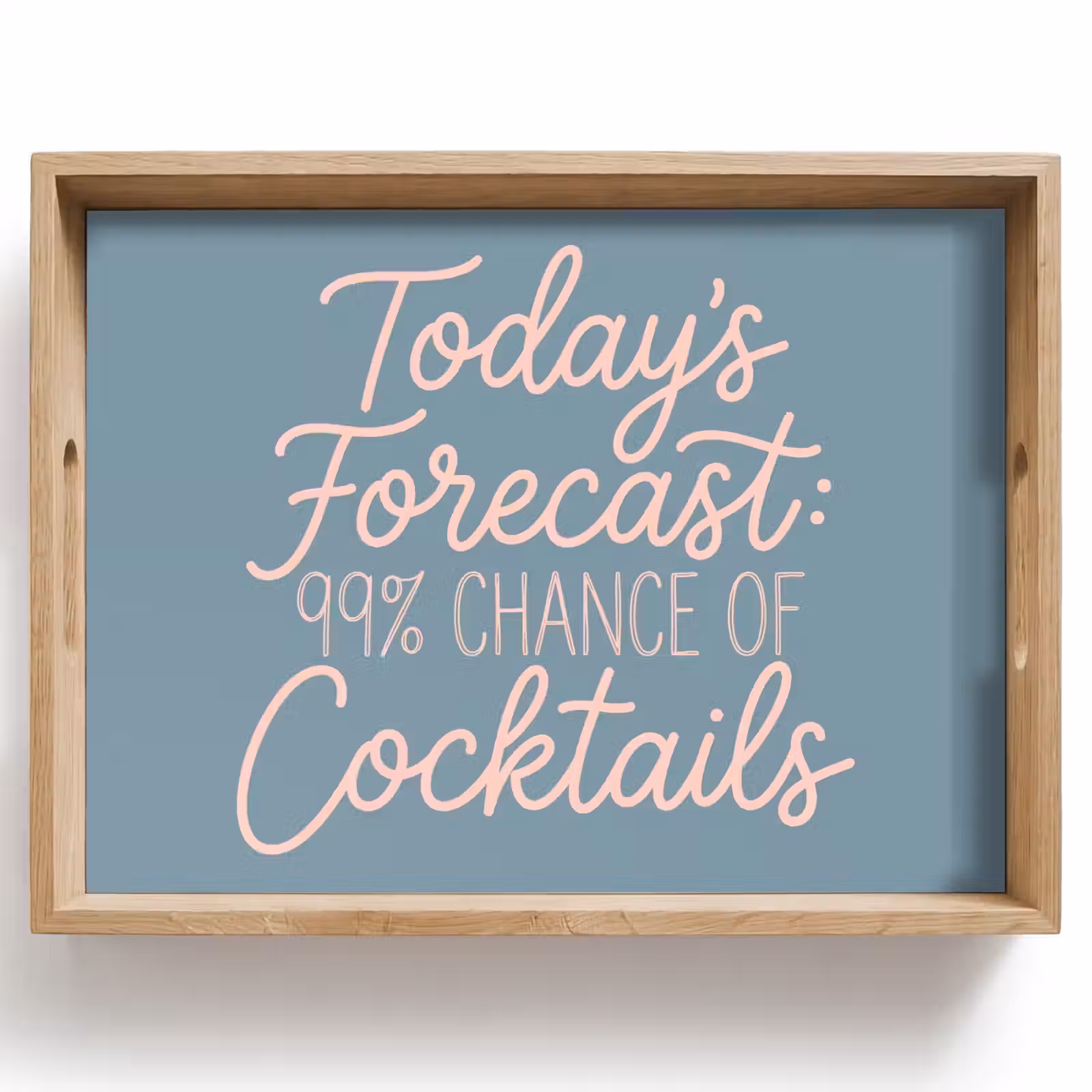 Tray - Today's Forecast - Cocktails - Blue — 1