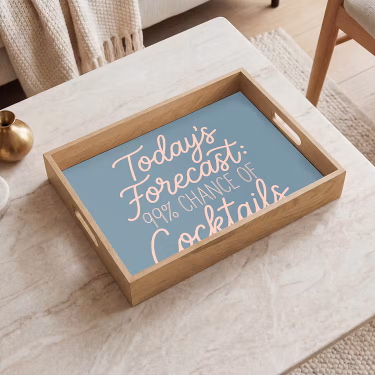 Tray - Today's Forecast - Cocktails - Blue — 2