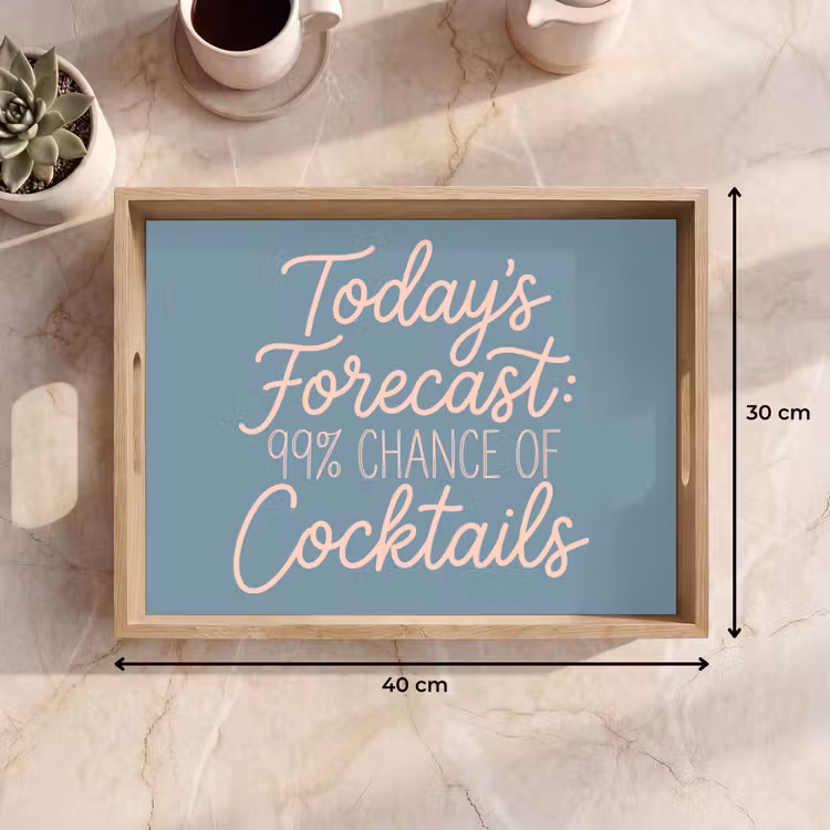 Tray - Today's Forecast - Cocktails - Blue — 8
