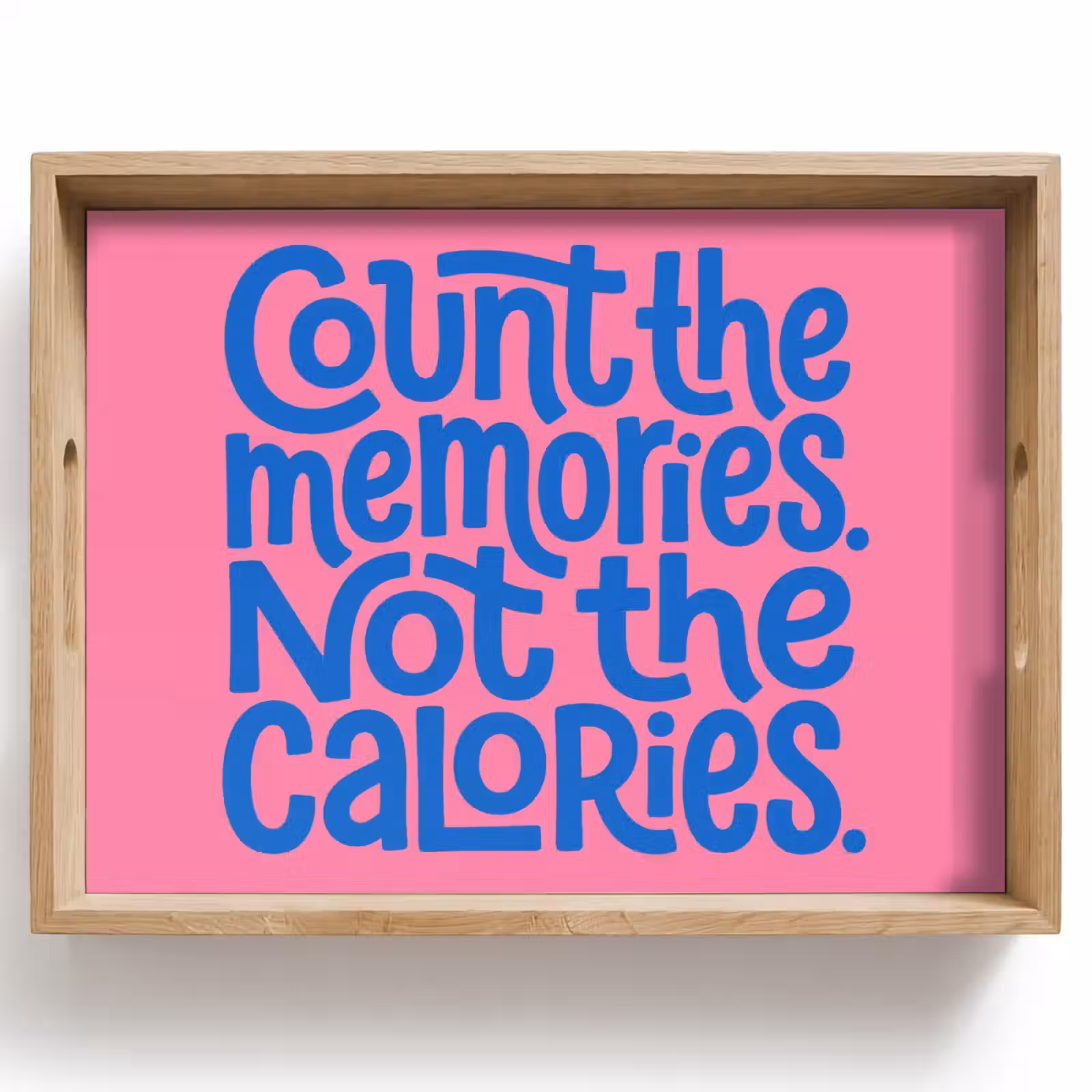 Tray - Memories - Pink - Blue - Quote — 1