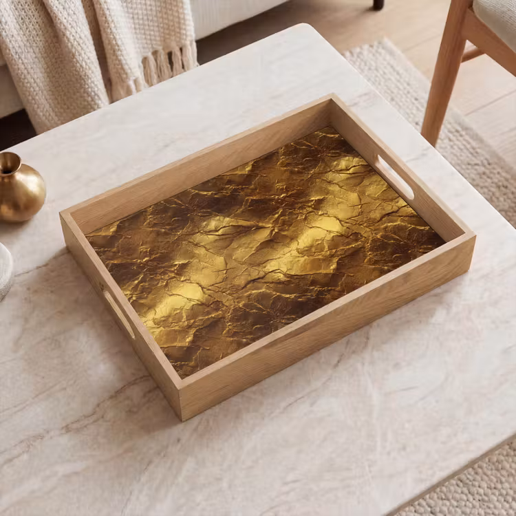 Tray - Gold Leaf - Texture - Gold — 2