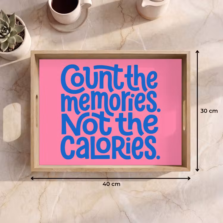 Tray - Memories - Pink - Blue - Quote — 8
