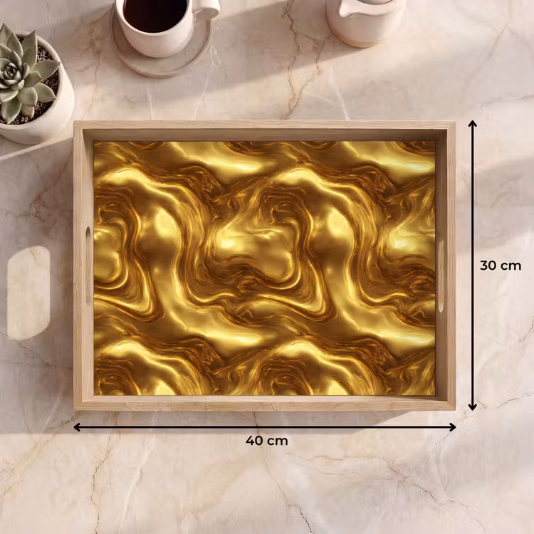 Tray - Texture - Liquid - Organic - Gold — 8