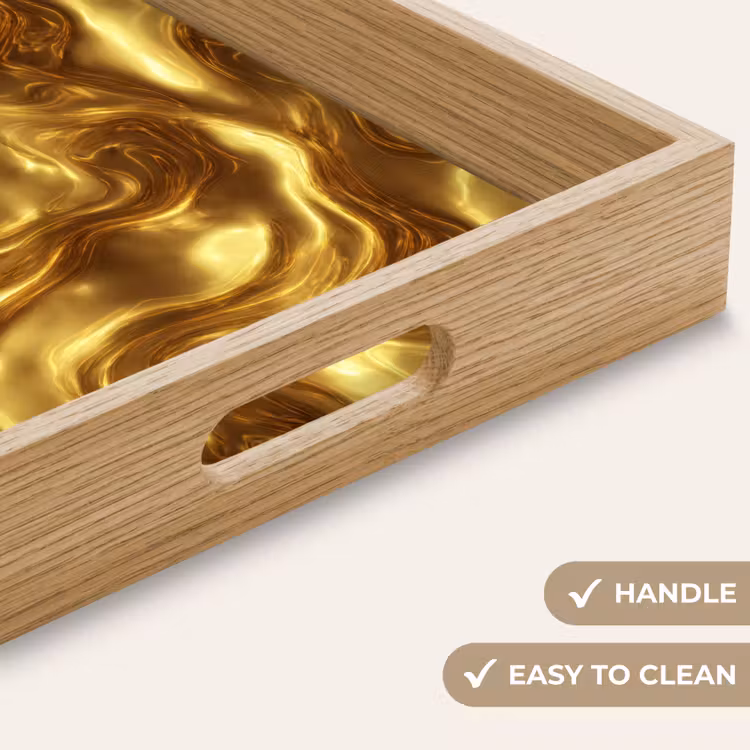 Tray - Texture - Liquid - Organic - Gold — 9
