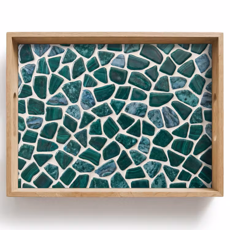 Tray - Texture - Stone - Green - Abstract - Pattern — 1