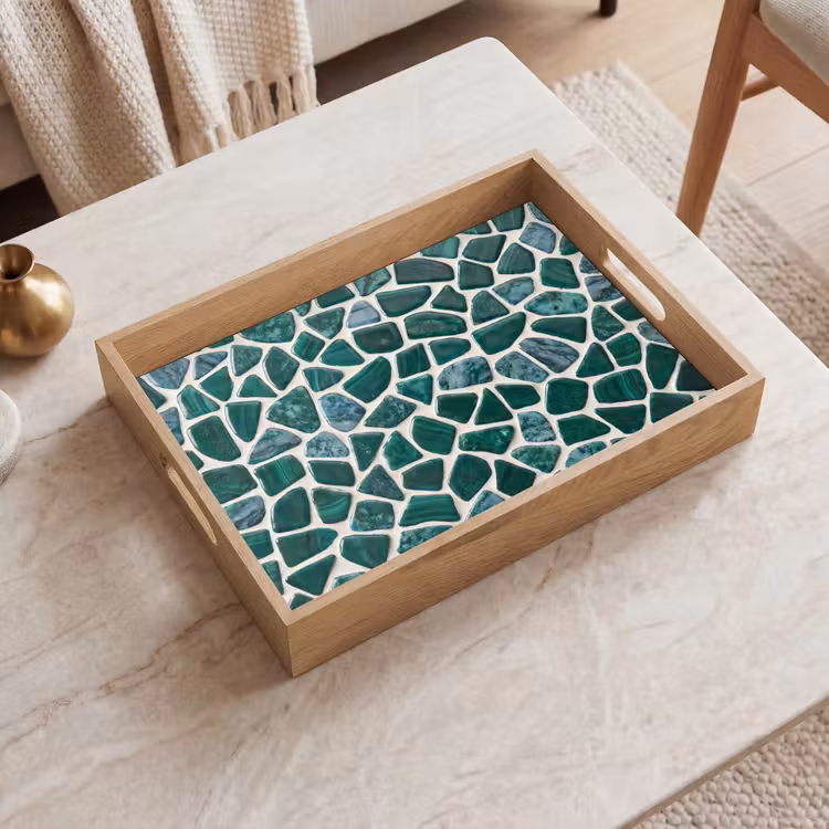 Tray - Texture - Stone - Green - Abstract - Pattern — 2