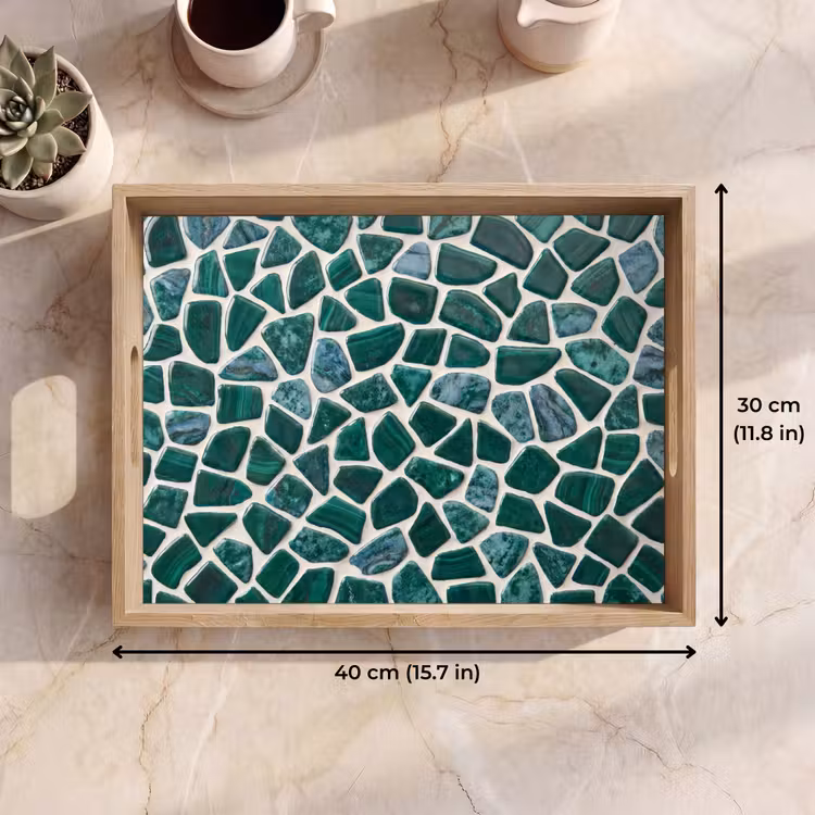 Tray - Texture - Stone - Green - Abstract - Pattern — 7