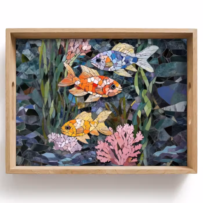 Tray - Fish - Coral - Sea - Mosaic