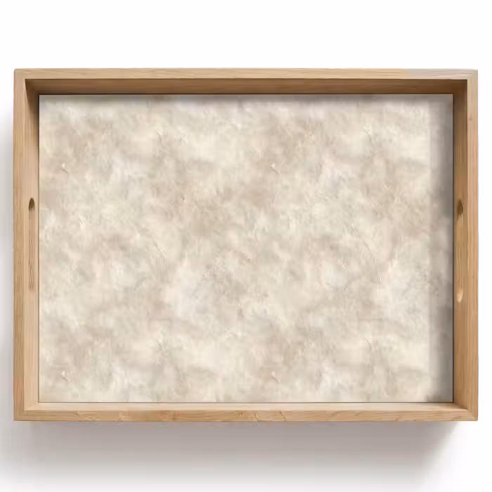 Tray - Beige - Embossed texture - Natural stone