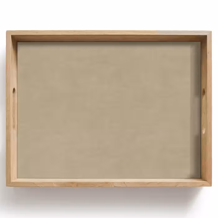 Tray - Sand color - Granular texture - Concrete