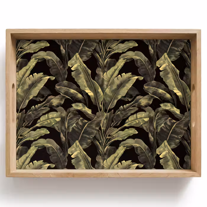 Tray - Botanical - Leaves - Green