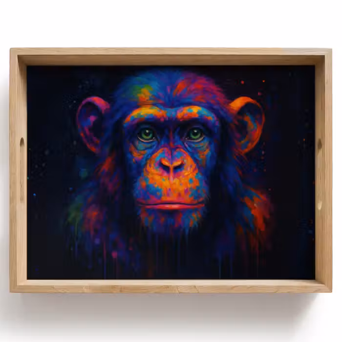 Tray - Colorful - Monkey - Abstract