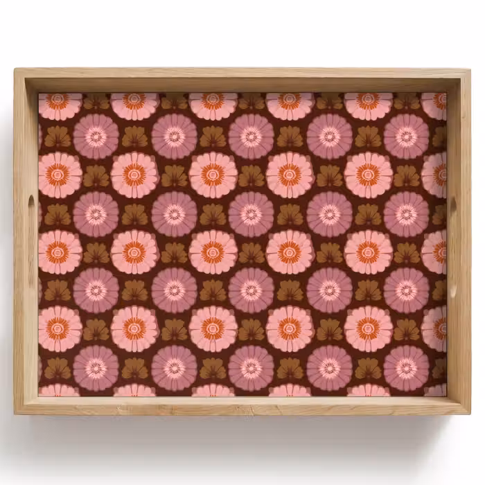 Tray - Retro - Daisy - Pink