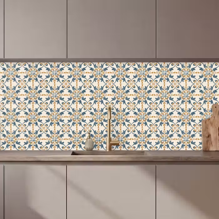 Kitchen splashback - Patterned - Classic - Colorful