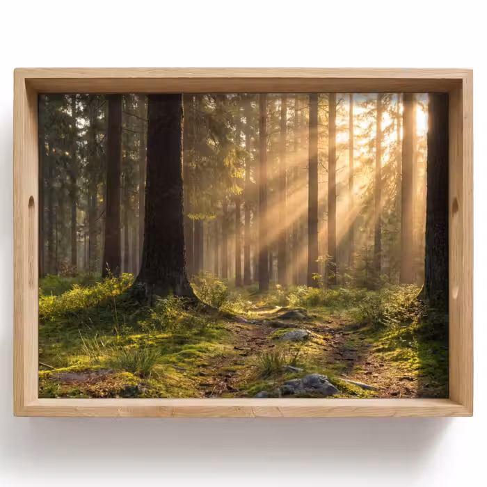 Tray - Forest - Sunlight - Grass