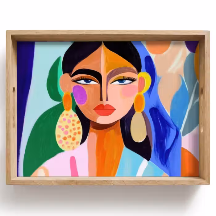 Tray - Portrait - Woman - Modern