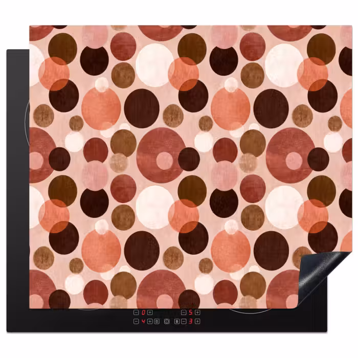 Induction hob cover - Circles - Modern - Colorful