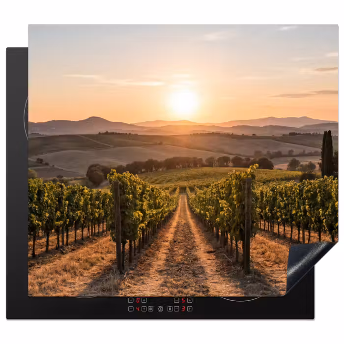 Induction hob protector - Vineyard - Sunset - Landscape
