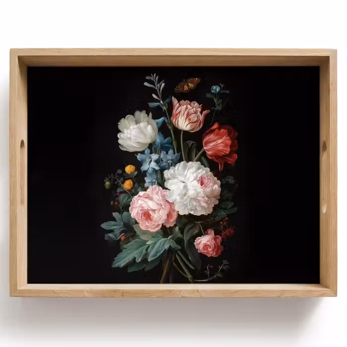 Tray - Bouquet - Colorful - Classic