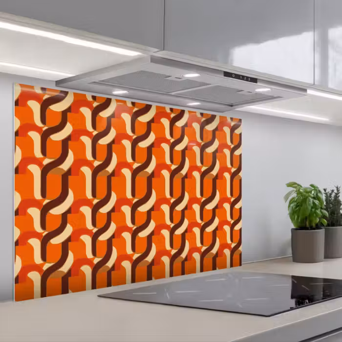Kitchen splashback for hob - Retro - Modern - Colorful