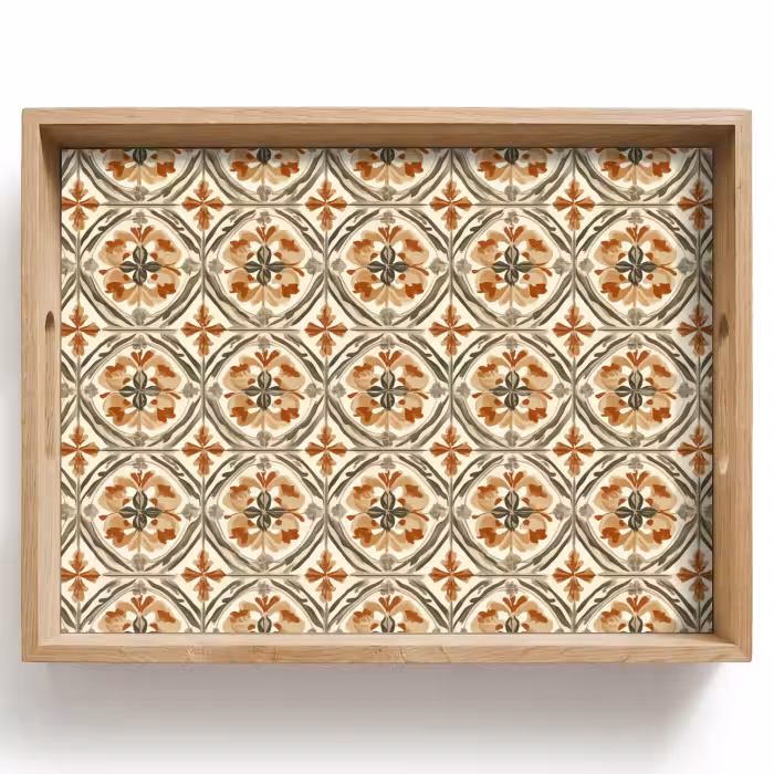 Tray - Elegant - Antique - Colorful