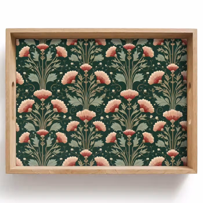 Tray - Pattern - Botanical - Colorful