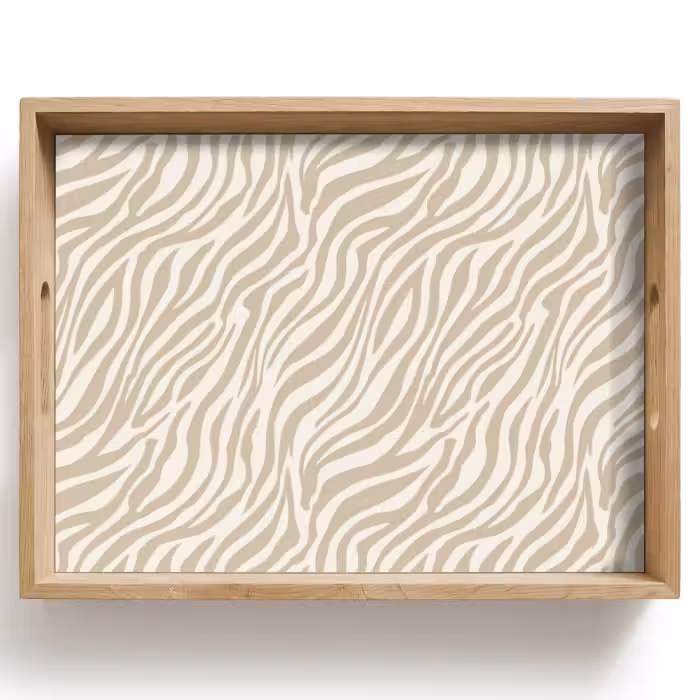 Tray - Zebra - Pattern - Beige