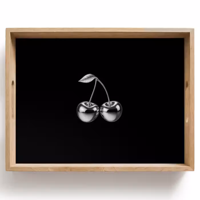 Tray - Cherry - Luxurious - Metallic