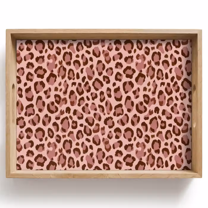 Tray - Leopard - Pattern - Pink