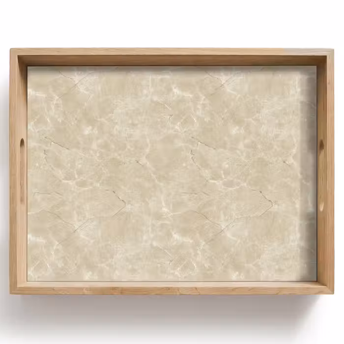 Tray - Light beige - Marble - Diffusion veining