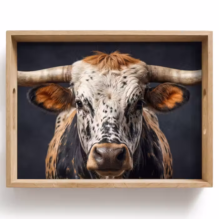 Tray - Taurus - Colorful - Horns