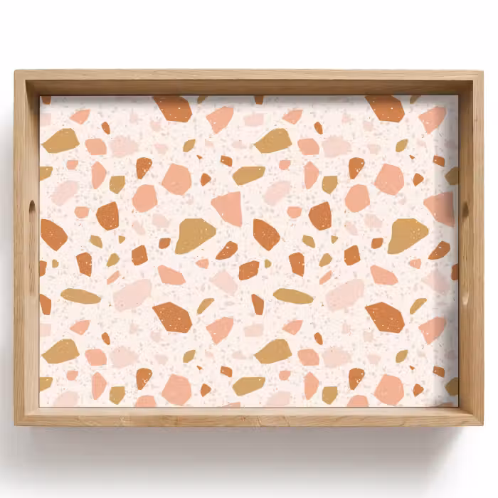 Tray - Terrazzo - Pattern - Colorful - Salmon