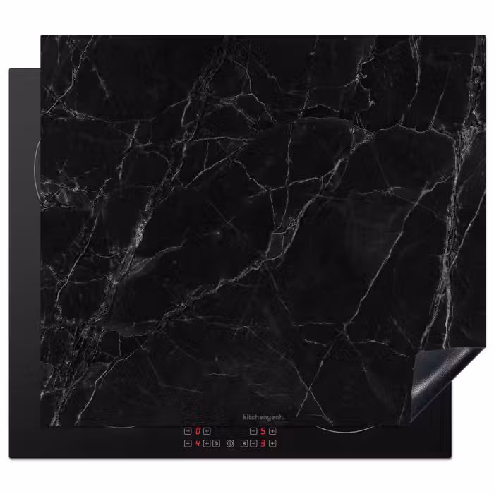 Induction hob protector - Black - Marble