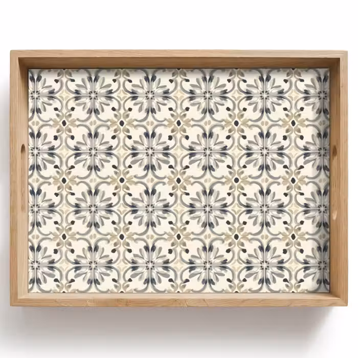 Tray - Floral - Pattern - Colorful